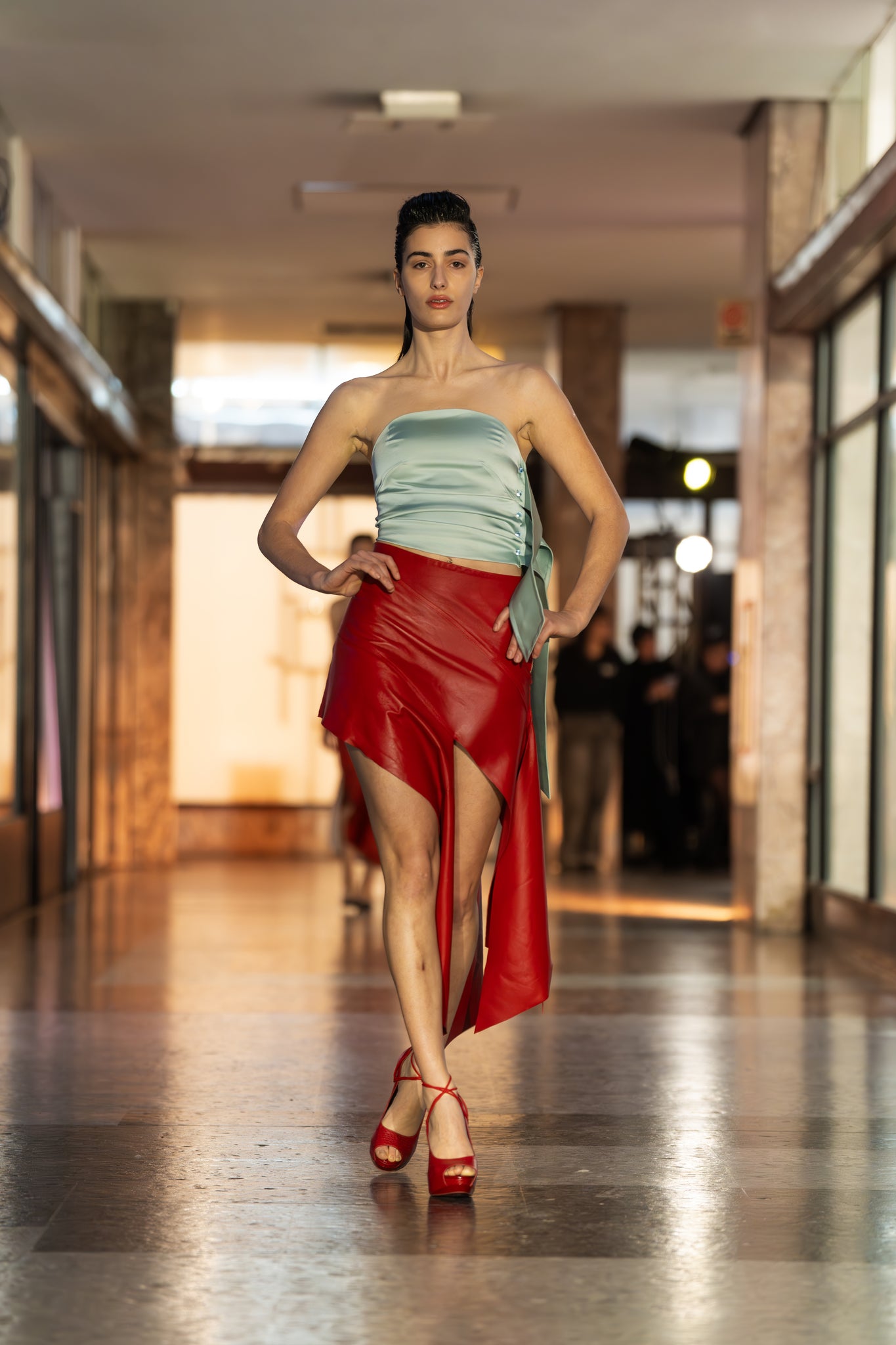 Flag skirt cuero