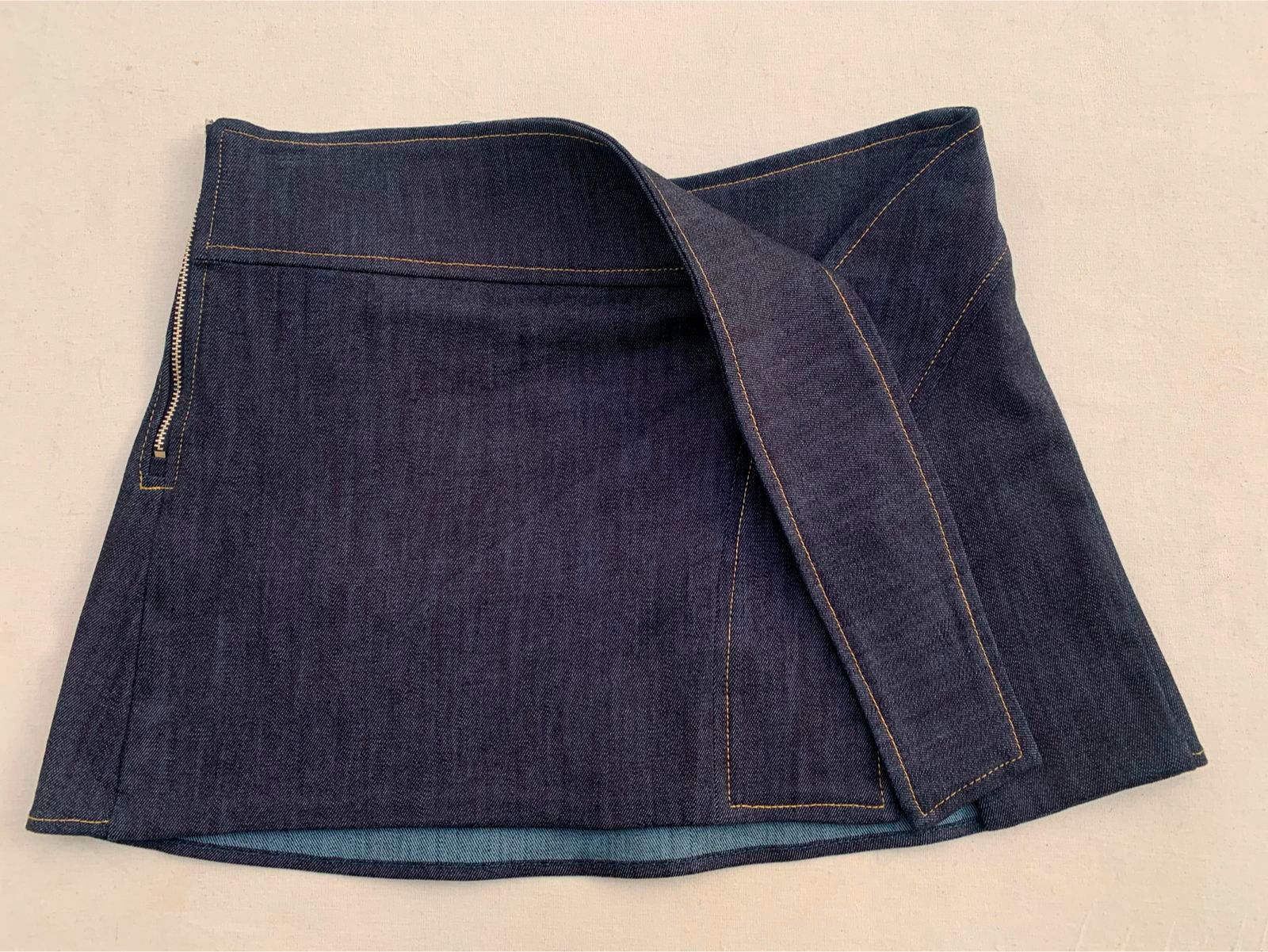 Pavare Short Skirt Denim